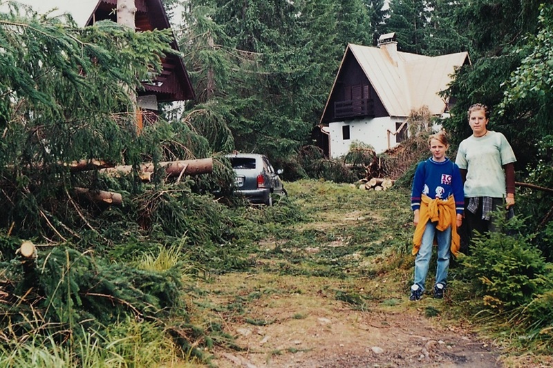 Chvíle hrôzy si zažili aj dovolenkáry v chatovej oblasti Hrdova a Podbanska - 11.8.1999 - Jaroslav Vacho