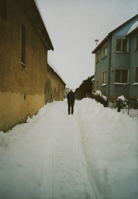  Zima v Hroncovej uličke  - Božka Bečáková - asi 1975