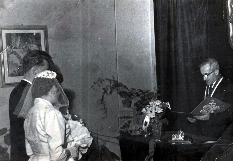 Občiansky sobáš - fotoarchív:Eva Lubelanová - 1958
