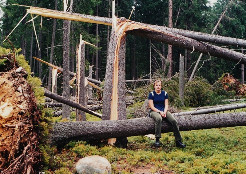 Silný vietor lámal stromy ako zápalky a vytrhával ich aj  s koreňom - 11.8.1999 - Jaroslav Vacho