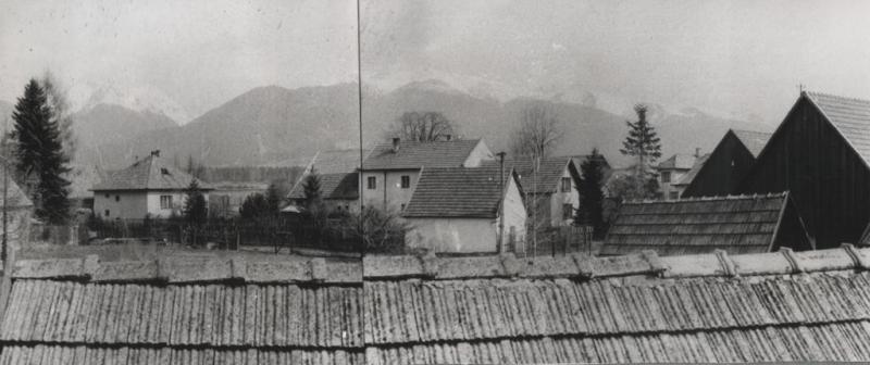 Pohľad na Čabajov a Bolvanského dom - fotoarchiv:Račko Miroslav - 1990