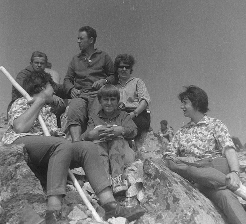  Na vrchole Kriváňa - fotoarchív:Ján Bolvanský - asi 1966