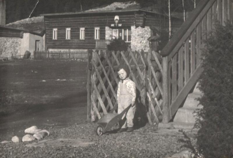 Pôvodné zrubené stavby na Podbansku - fotoarchív:Plučinský Rudolf - nedatované