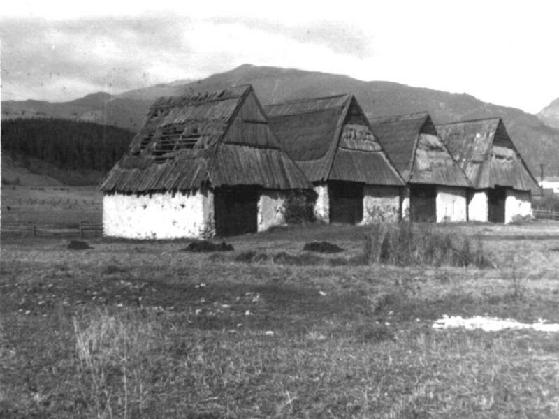 Humná za potokom v roku 1966 - fotoarchív:Belomír Račko