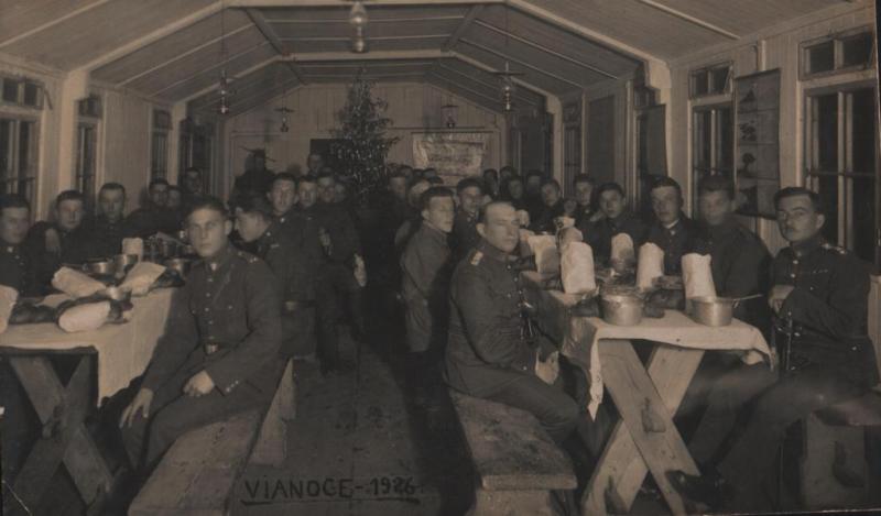 Vojenské vianoce 1926 - fotoarchív:Balažic Pavol