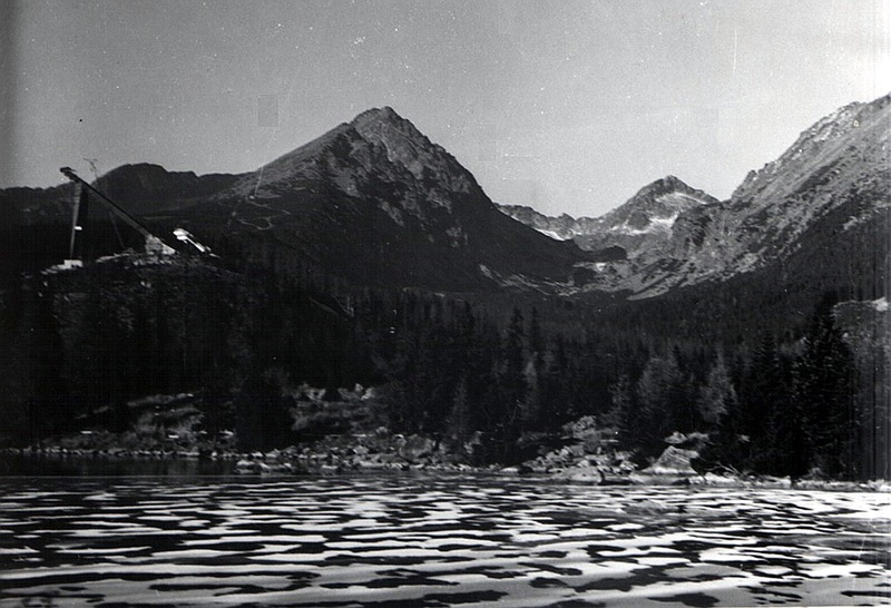 Štrbské pleso v čase výstavby areálu snov - fotoarchív:Ján Bolvanský - asi 1968-69