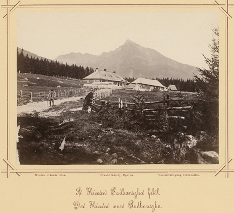 Polesie na Podbansku na starej dobovej fotke -  zverejnené na internete - nedatované