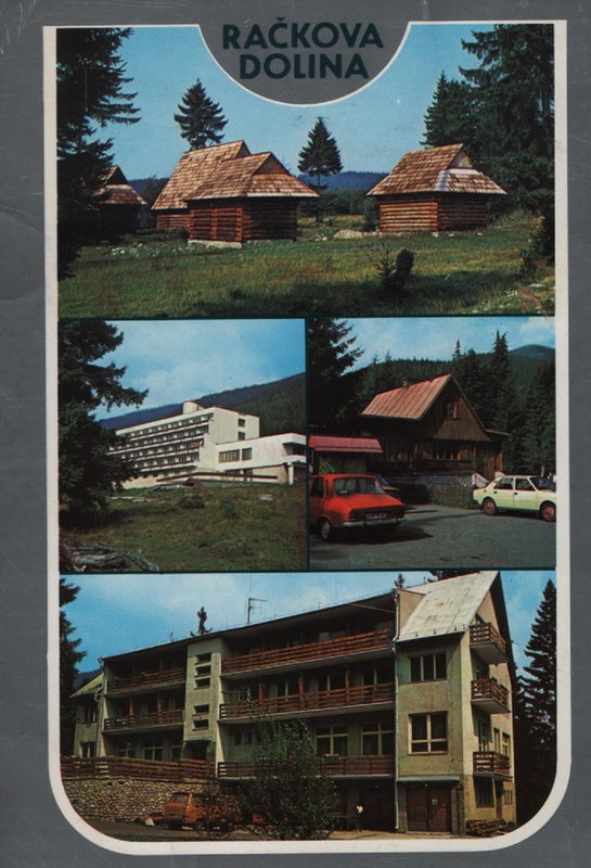 Pohľadnica z chát v Račkovej doline - fotoarchív:Zdenka Račková - 80-te roky