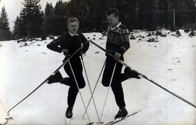 Trénig  Labutieho jazera na lyžiach - fotoarchív: Ján Húsenica - 60 - te roky