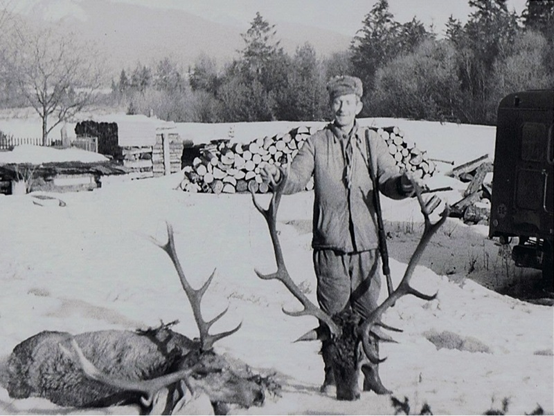 Ulovenie životného jeleňa - fotoarchív:Matej Bobrik - 1990