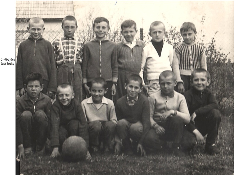 Futbalisti žiaci 4. ročník - fotoarchív:Milan Orčík - 1964