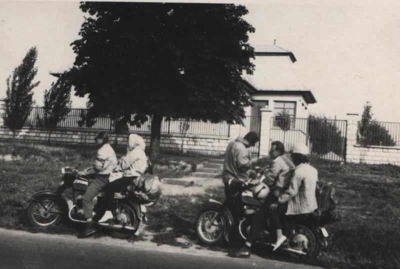 Na motorkách k Balatónu - fotoarchiv:Belomír Račko - 1964