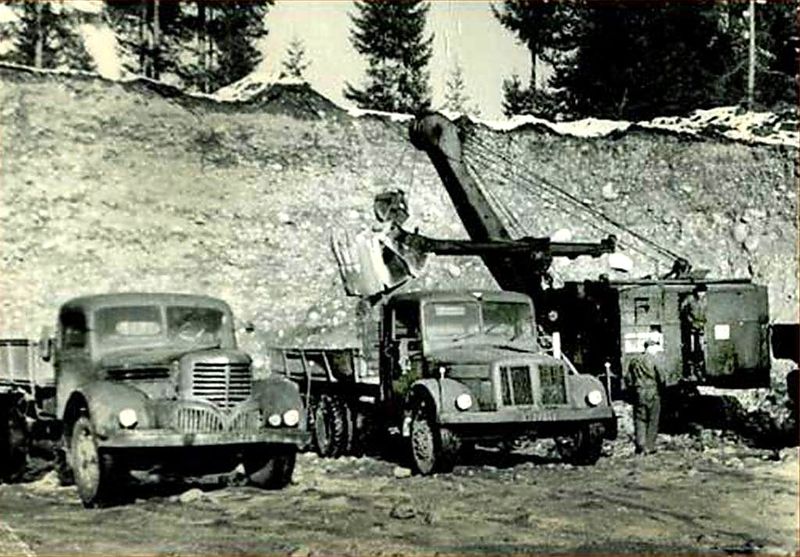 Výstavba si výžiadala pomerne veľký zasah do tatranskej prírody - fotoarchív:trampnet - Luby Domes - 50-te roky