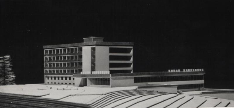 Model hotela Kriváň na Podbansku - fotoarchív:Plučinský Rudolf - nedatované