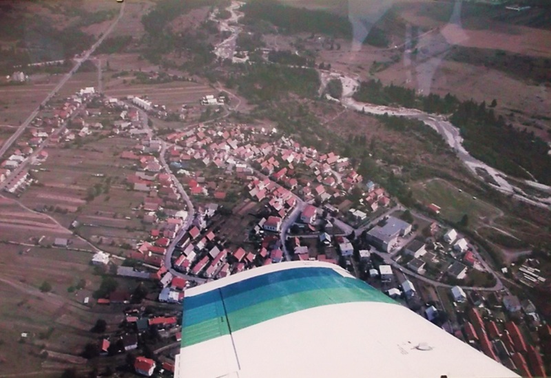 Letecký pohľad na hornú časť Pribyliny - fotoarchív:Ľubomír Štepita - nedatované