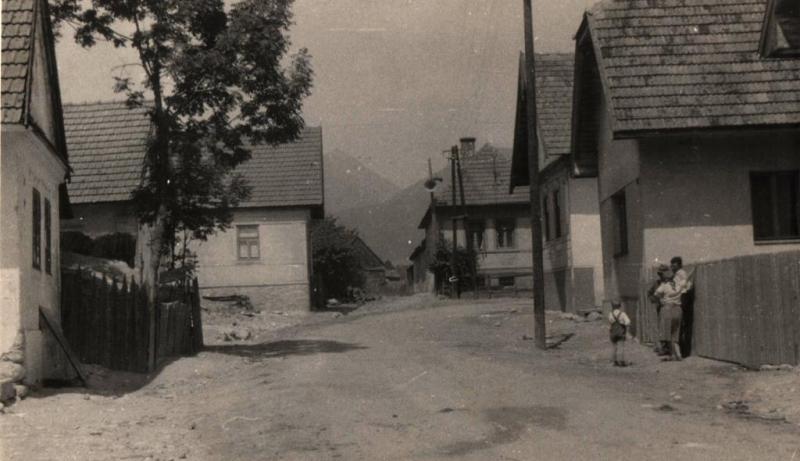 Podľad na Didekov a Pozorov dom na zátačke - fotoarchív:Ján Vandriak - 50-te roky