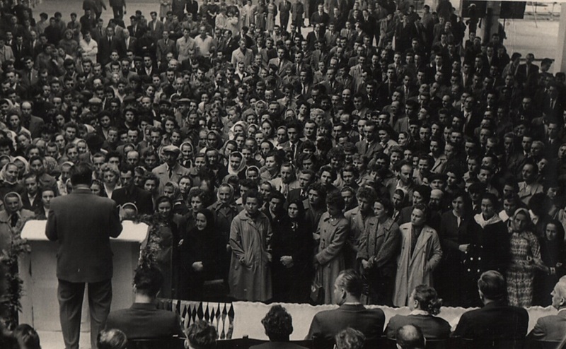 Zhromaždenie v Liptovskom Mikuláši - fotoarchív:Ján Mikuš Krdaj - 50 -te roky