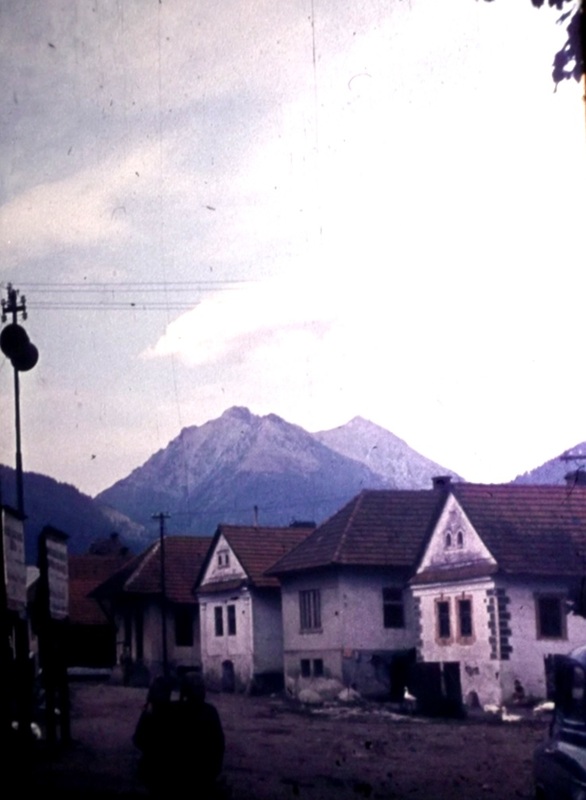 Pohľad na Harichov obchod - fotoarchív: Miroslav Račko st. - 1961