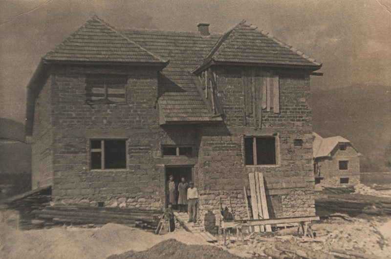 Výstavba nových domov na Plave - fotoarchív:Ján Zaťko  - 1958