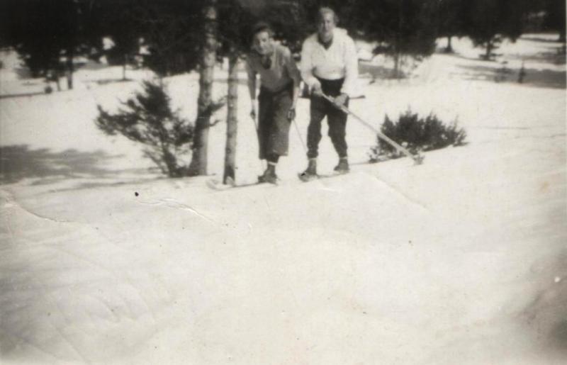 Jarná lyžovačka - fotoarchív:Ján Bolvanský  Baslo - 21.2.1949