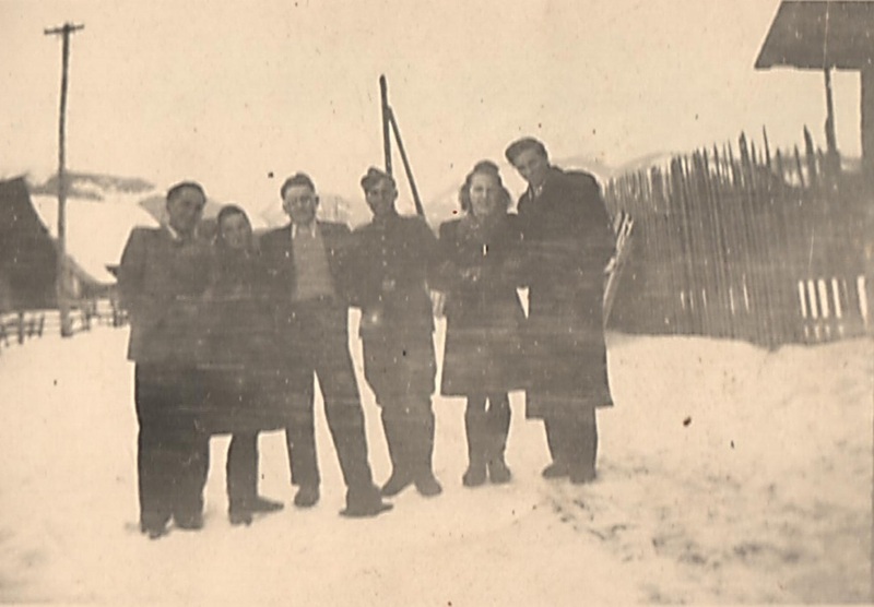 Zimná spomienka na kamarátov v Pribyline - fotoarchív:Ján Mikuš Krdaj - 16.2.1944
