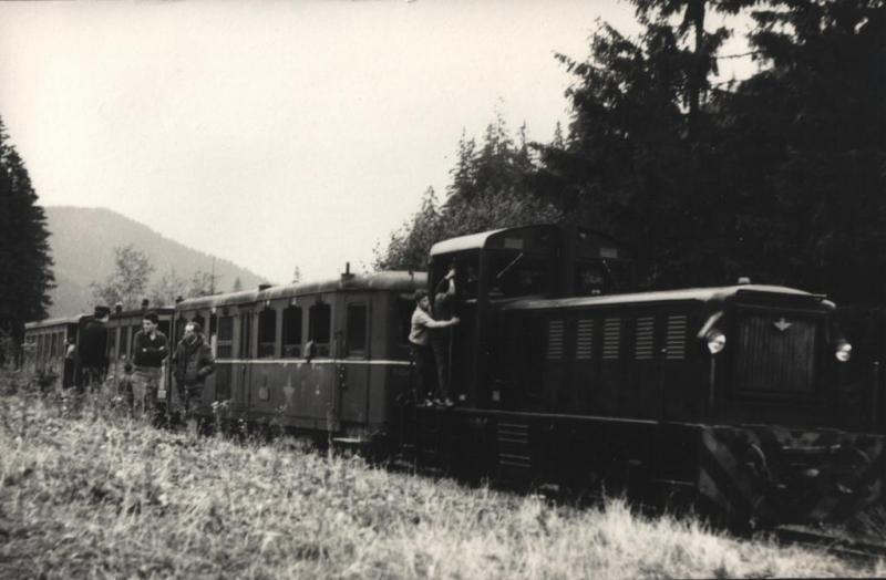 Železnička v Liptovskom Hrádku - fotoarchív:Belomír Račko - 1964